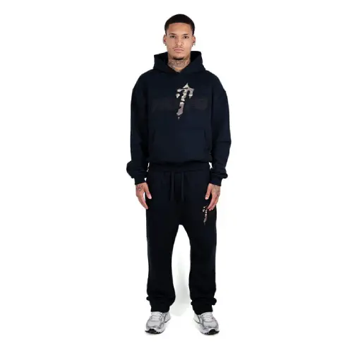 Black Trapstar x Nofs Camo Tracksuit