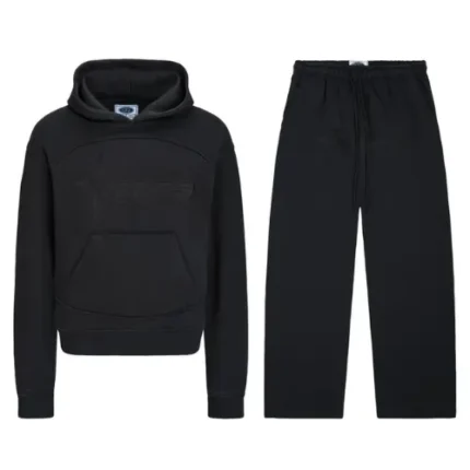 Black On Black Camo Nofs Tracksuit